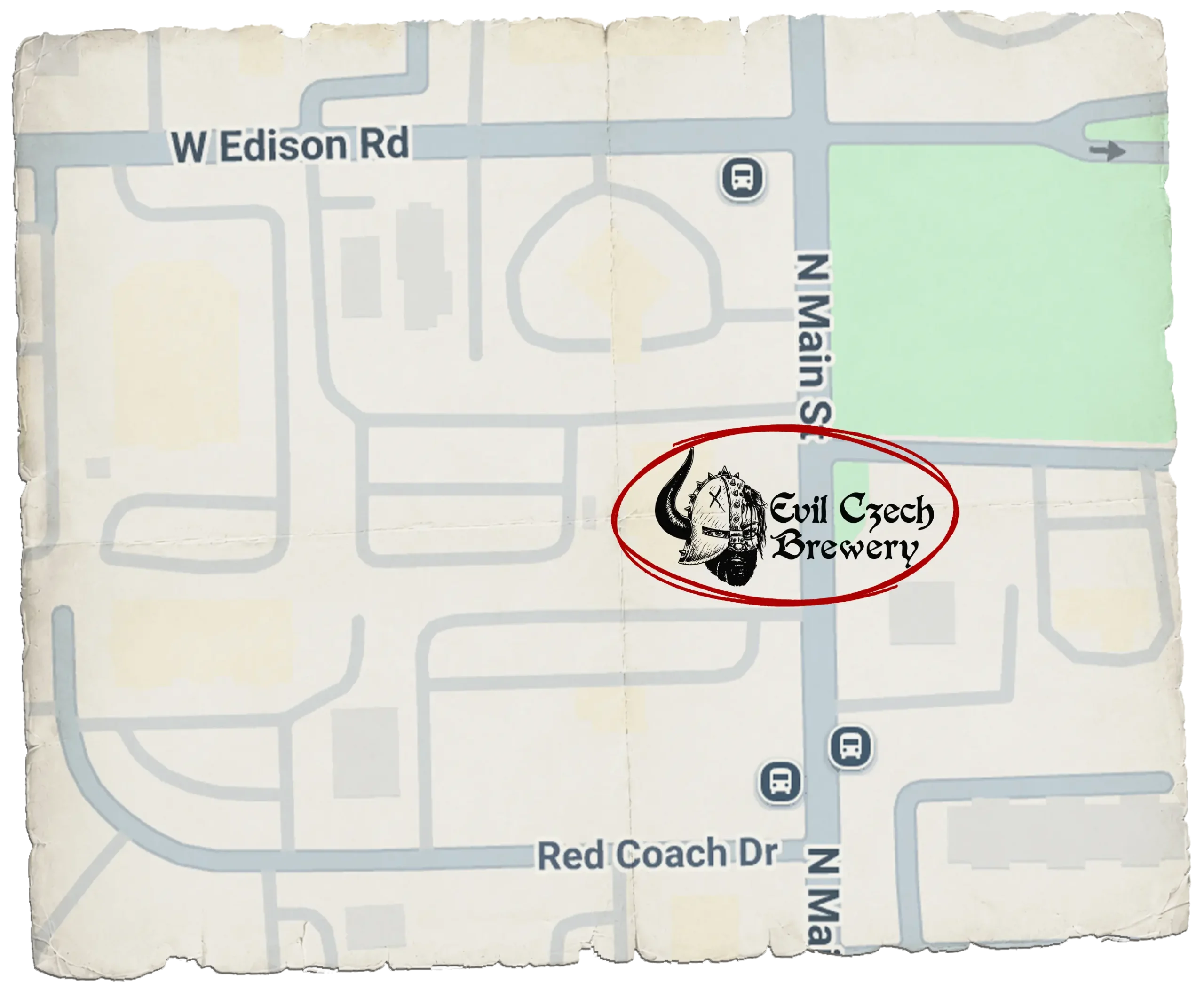 Map of Evil Czech Brewery at 3703 N Main St, Mishawaka, Indiana